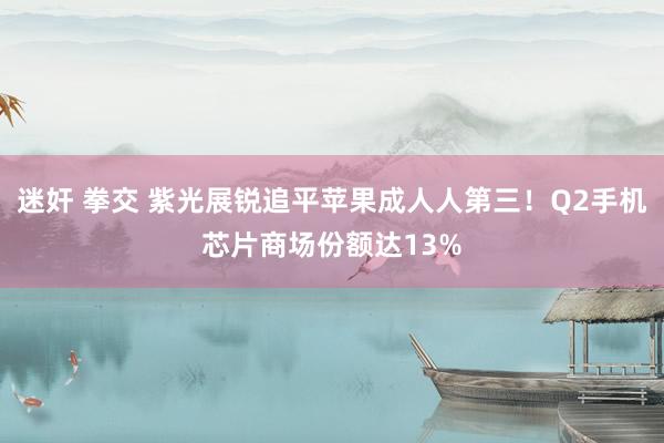迷奸 拳交 紫光展锐追平苹果成人人第三！Q2手机芯片商场份额达13%