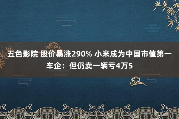 五色影院 股价暴涨290% 小米成为中国市值第一车企：但仍卖一辆亏4万5