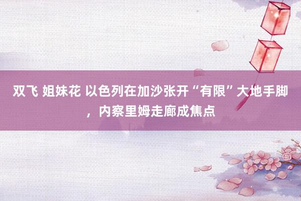 双飞 姐妹花 以色列在加沙张开“有限”大地手脚，内察里姆走廊成焦点