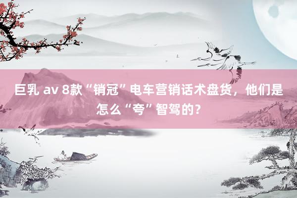 巨乳 av 8款“销冠”电车营销话术盘货，他们是怎么“夸”智驾的？